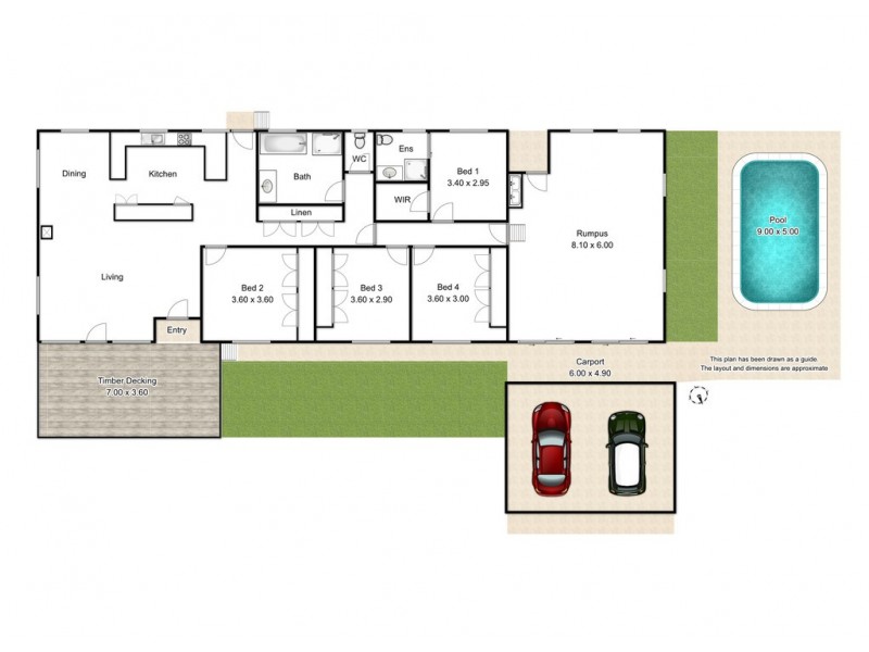 1 Golf Course Drive, Middle Ridge QLD 4350 Floorplan