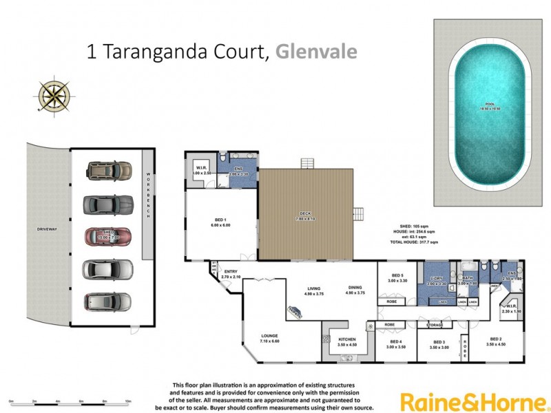 1 Tarranganda Court, Glenvale QLD 4350 Floorplan