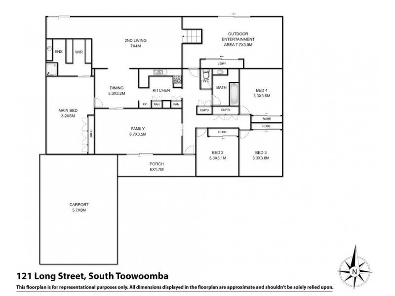 121 Long Street, South Toowoomba QLD 4350 Floorplan