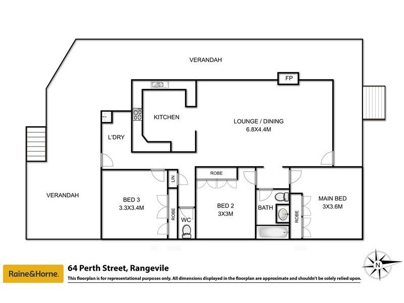 64 Perth Street, Rangeville QLD 4350 Floorplan