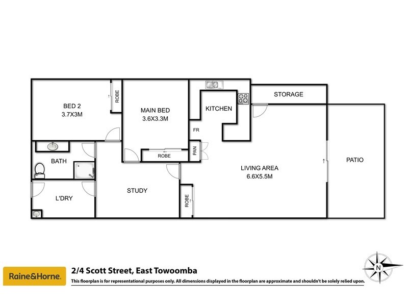 2/4 Scott Street, East Toowoomba QLD 4350 Floorplan