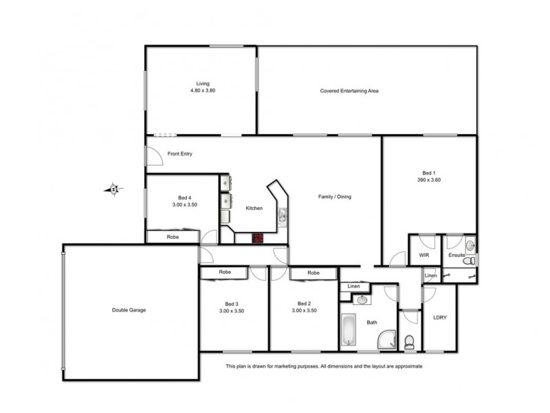 4 Jake Court, Middle Ridge QLD 4350 Floorplan