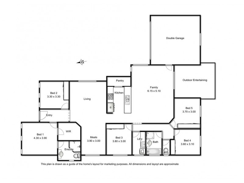 30 Nursery Drive, Middle Ridge QLD 4350 Floorplan