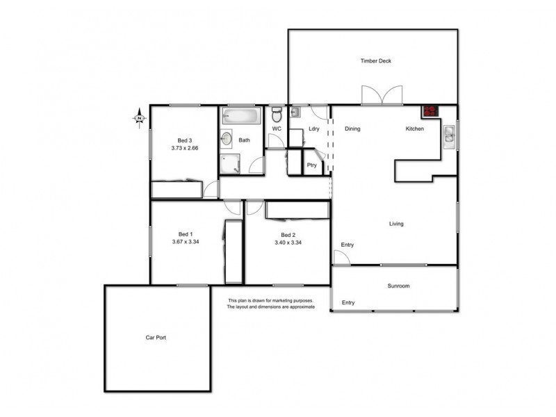 11 Doherty Street, Rockville QLD 4350 Floorplan