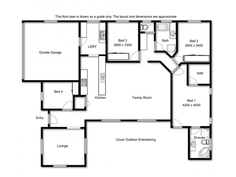 7 Olympus Court, Middle Ridge QLD 4350 Floorplan