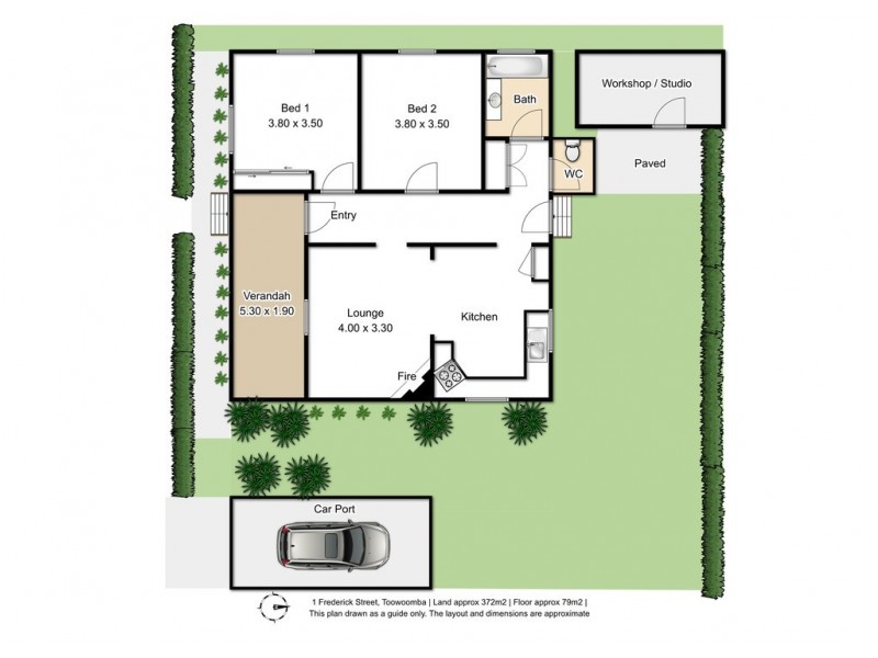 1 Frederick Street, East Toowoomba QLD 4350 Floorplan