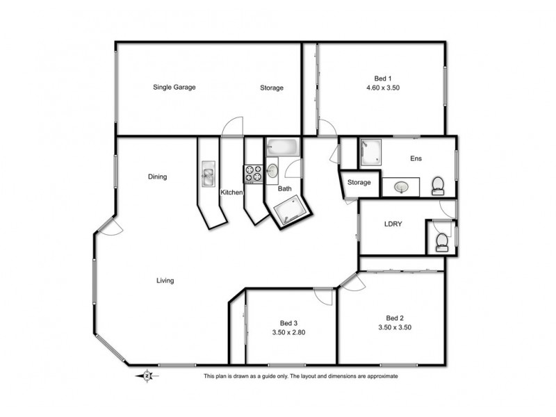 1/334 Hume Street, Centenary Heights QLD 4350 Floorplan