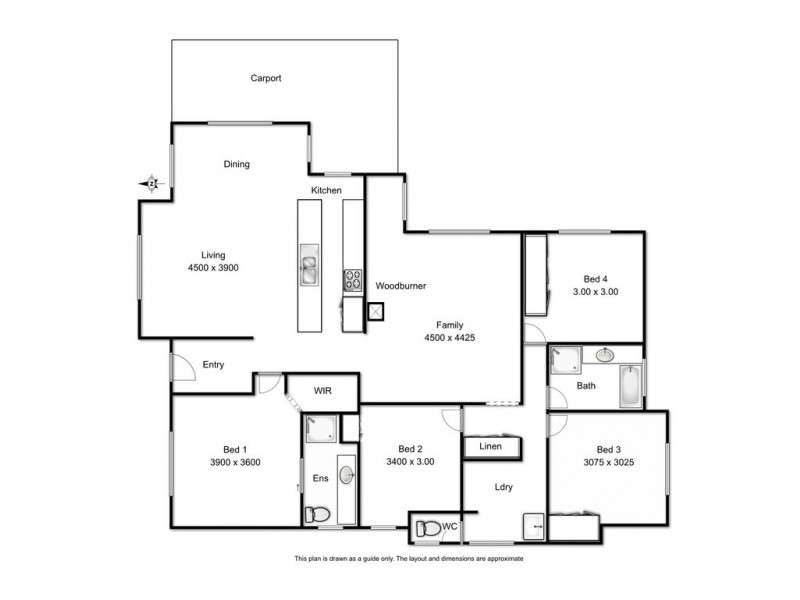 3 Emma Drive, Kearneys Spring QLD 4350 Floorplan