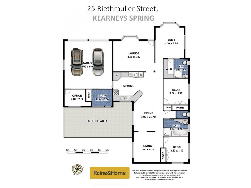 25 Riethmuller Street, Kearneys Spring QLD 4350 Floorplan