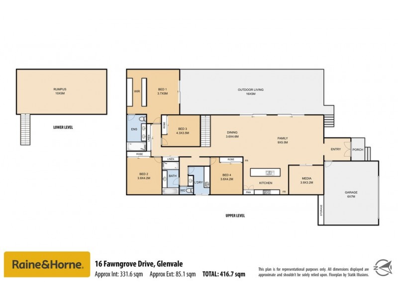 16 Fawngrove Drive, Glenvale QLD 4350 Floorplan