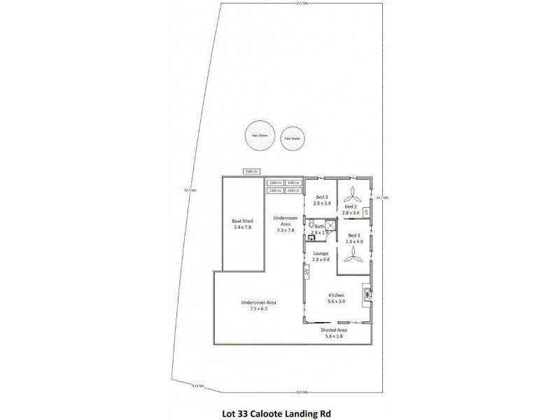 Lot 33 Caloote Landing, CALOOTE via, Mannum SA 5238 Floorplan