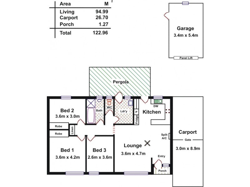 23 Caruso Crescent, Brahma Lodge SA 5109 Floorplan