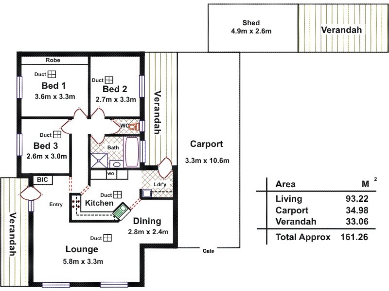 1 Chard Court, Parafield Gardens SA 5107 Floorplan