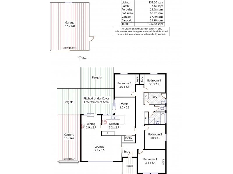 12 Nagle Avenue, Gulfview Heights SA 5096 Floorplan
