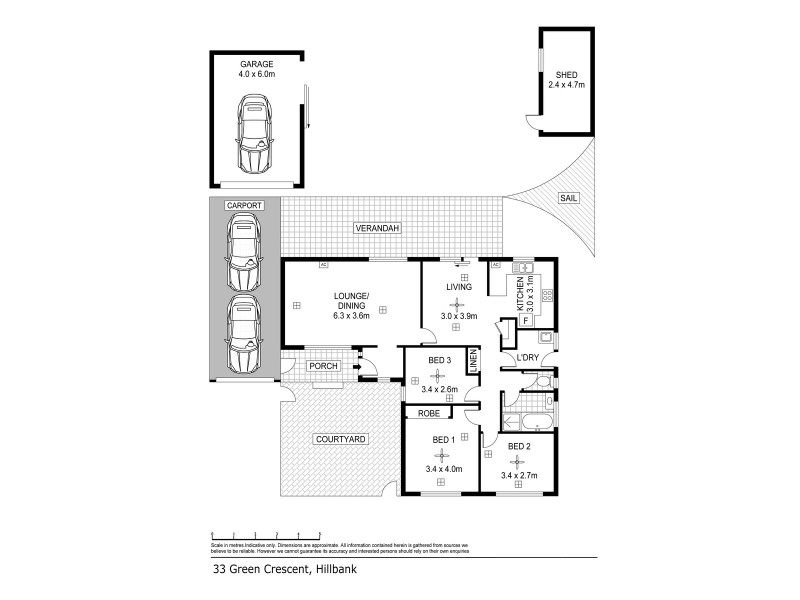 33 Green Crescent, Hillbank SA 5112 Floorplan