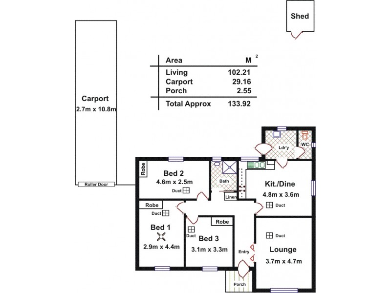 16 Marnhull Street, Elizabeth Grove SA 5112 Floorplan