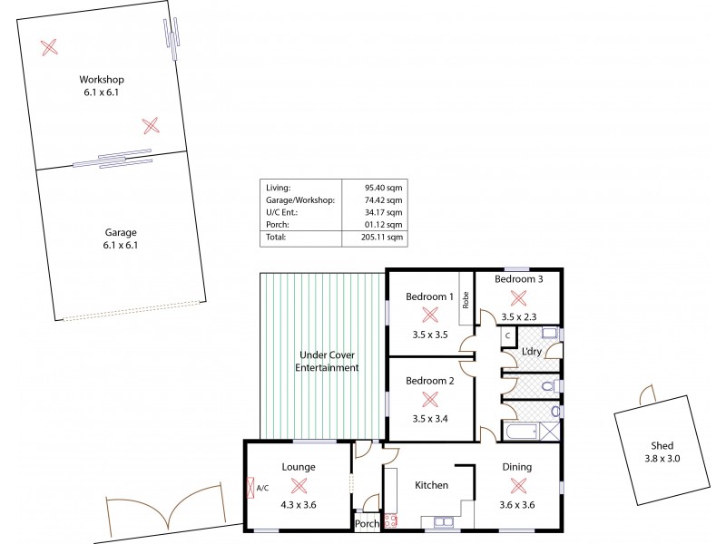 9 Camelia Drive, Parafield Gardens SA 5107 Floorplan