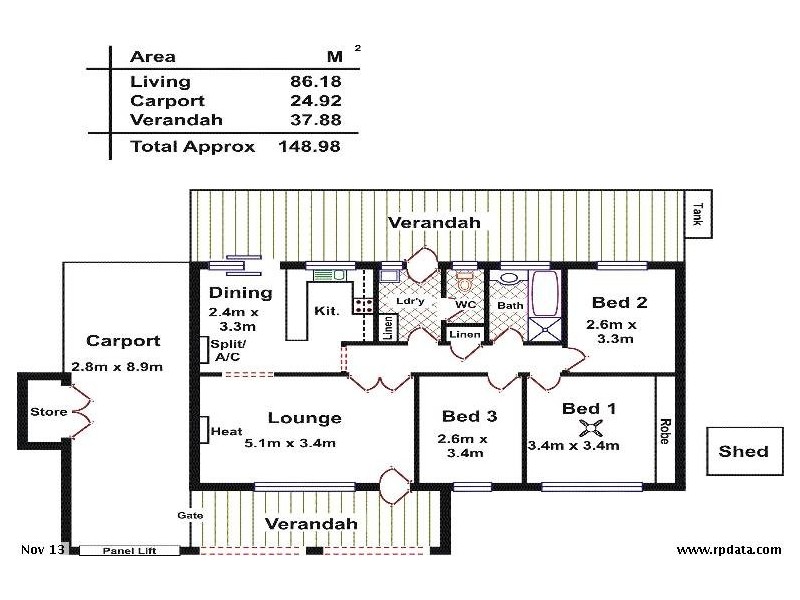 4/12 Dexter Drive, Salisbury East SA 5109 Floorplan