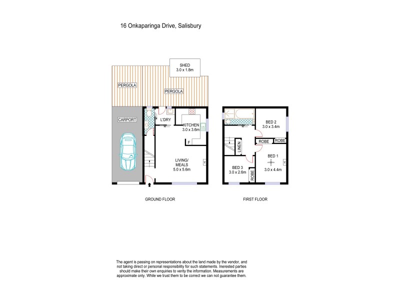 16 Onkaparinga Drive, Salisbury SA 5108 Floorplan