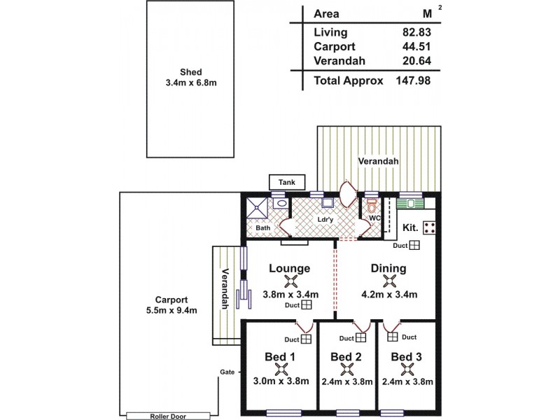 3 Tidcombe Street, Elizabeth Vale SA 5112 Floorplan