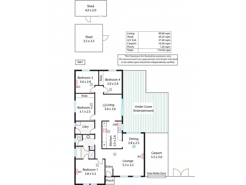 7 Mullen Court, Paralowie SA 5108 Floorplan
