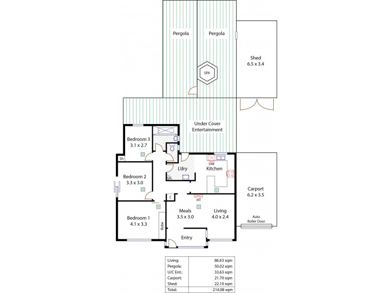 15 Caruso Crescent, Brahma Lodge SA 5109 Floorplan