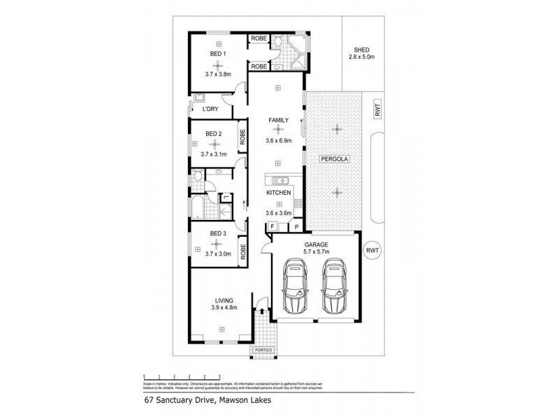 67 Sanctuary Drive, Mawson Lakes SA 5095 Floorplan
