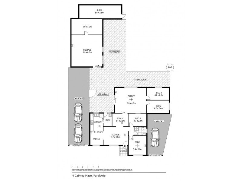 4 Cairney Place, Paralowie SA 5108 Floorplan