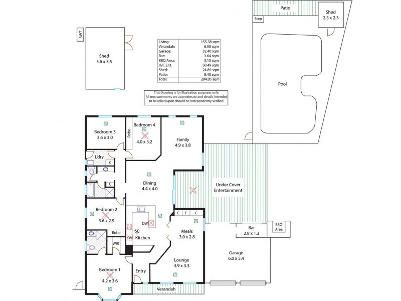 74 Leicester Grove, Andrews Farm SA 5114 Floorplan