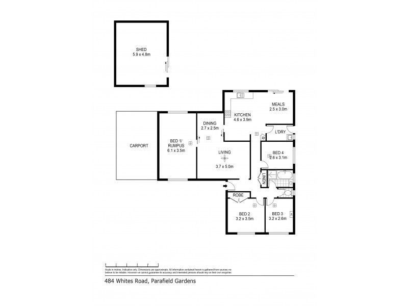484 Whites Road, Parafield Gardens SA 5107 Floorplan