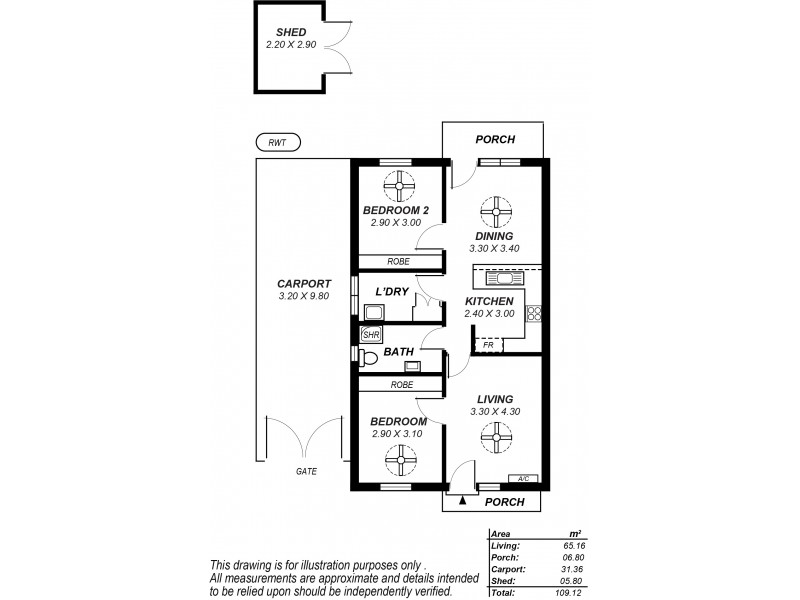 1/8 Grateley Street, Elizabeth Grove SA 5112 Floorplan
