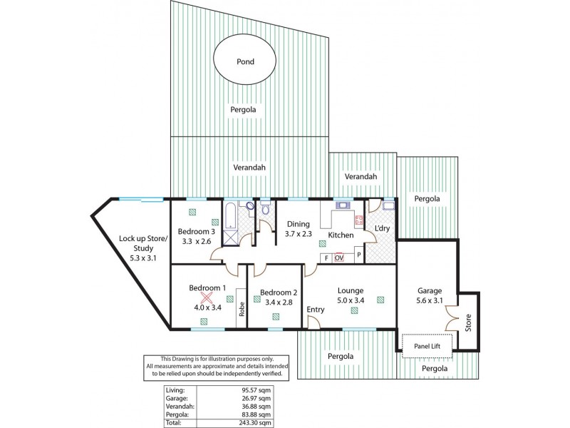 2 /12 Dexter Drive, Salisbury East SA 5109 Floorplan