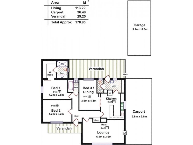 13 Short Road, Elizabeth SA 5112 Floorplan