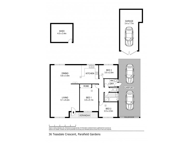 36 Teasdale Crescent, Parafield Gardens SA 5107 Floorplan