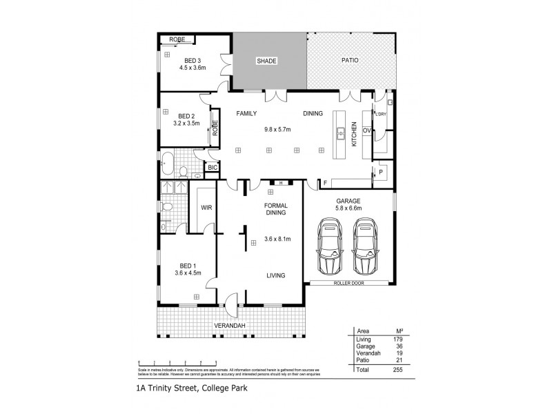 1A Trinity Street, College Park SA 5069 Floorplan