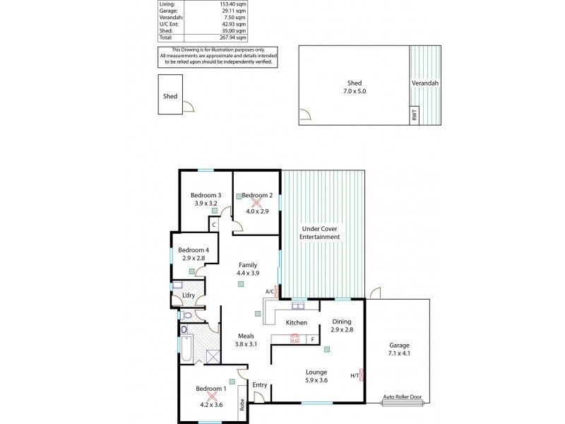 1 Eddington Street, Parafield Gardens SA 5107 Floorplan