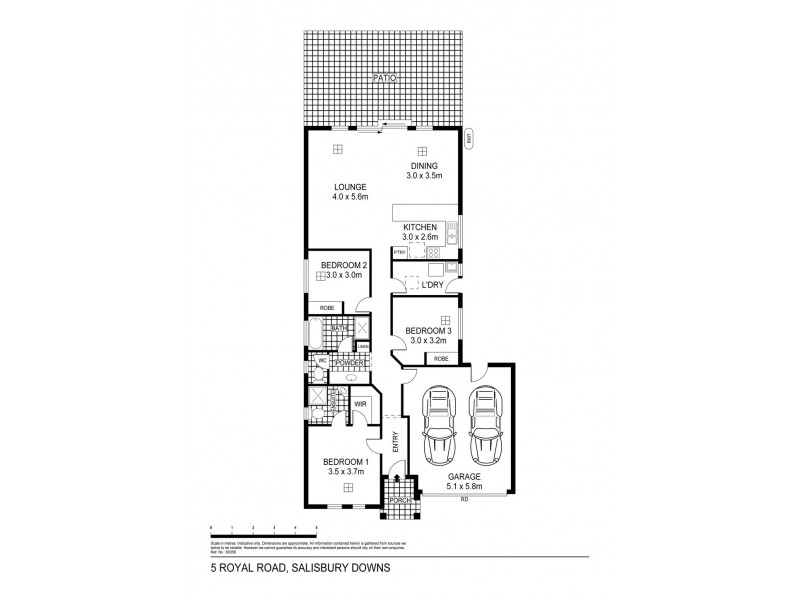 5 Royal Road, Salisbury Downs SA 5108 Floorplan