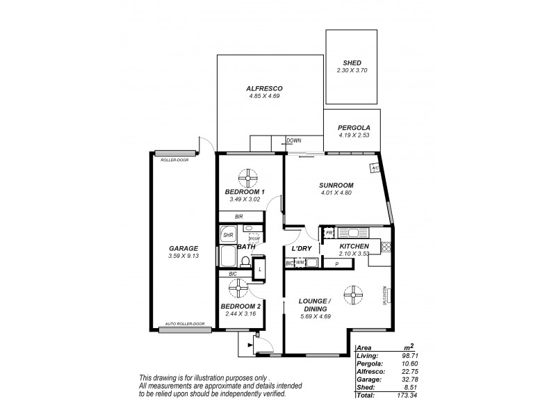 3 Loller Court, Elizabeth South SA 5112 Floorplan