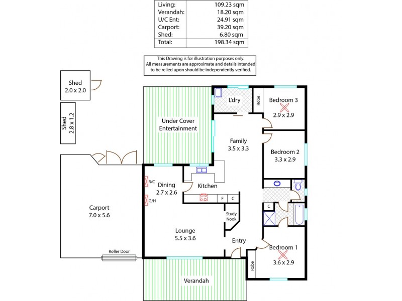 26 Lyndon Road, Paralowie SA 5108 Floorplan