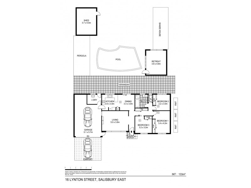 16 Lynton Street, Salisbury East SA 5109 Floorplan