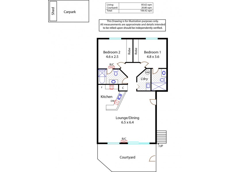 17/355 Fullarton Road, Fullarton SA 5063 Floorplan