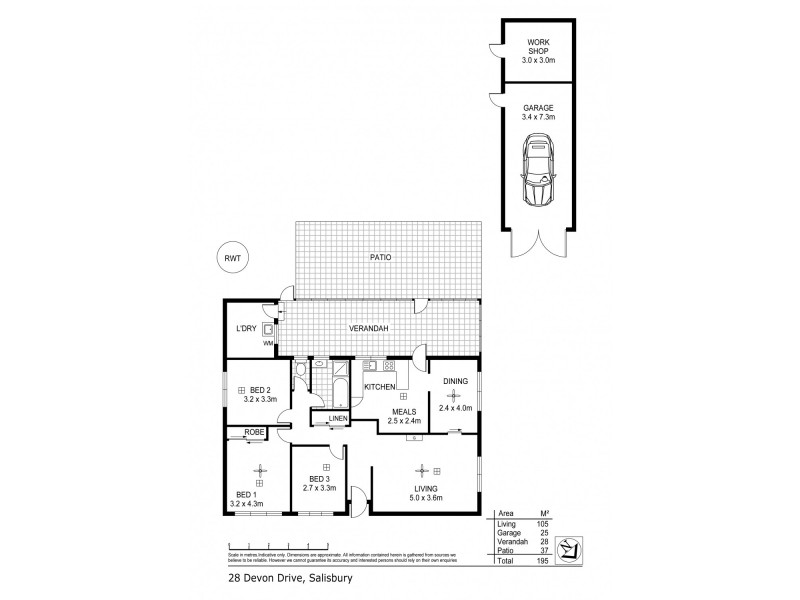 28 Devon Drive, Salisbury SA 5108 Floorplan