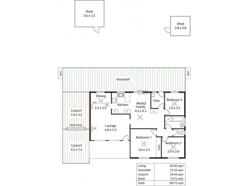 21 Bonython Street, Salisbury Plain SA 5109 Floorplan