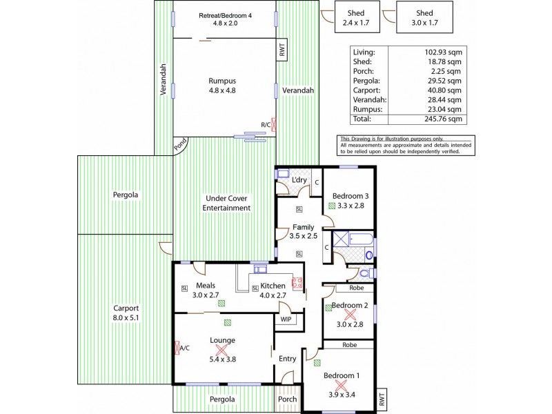 33 London Drive, Salisbury East SA 5109 Floorplan
