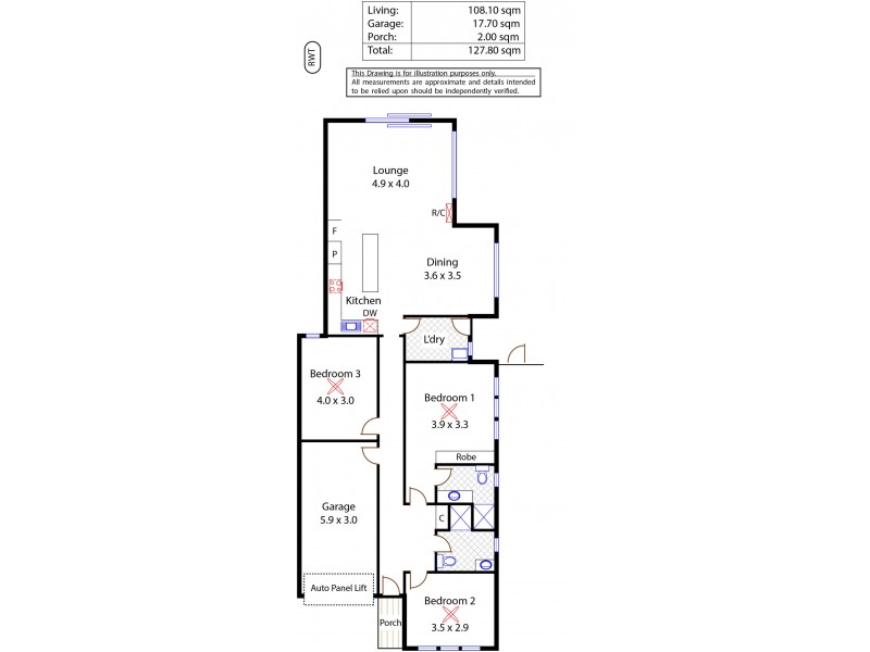 22 Castleton Street, Virginia SA 5120 Floorplan