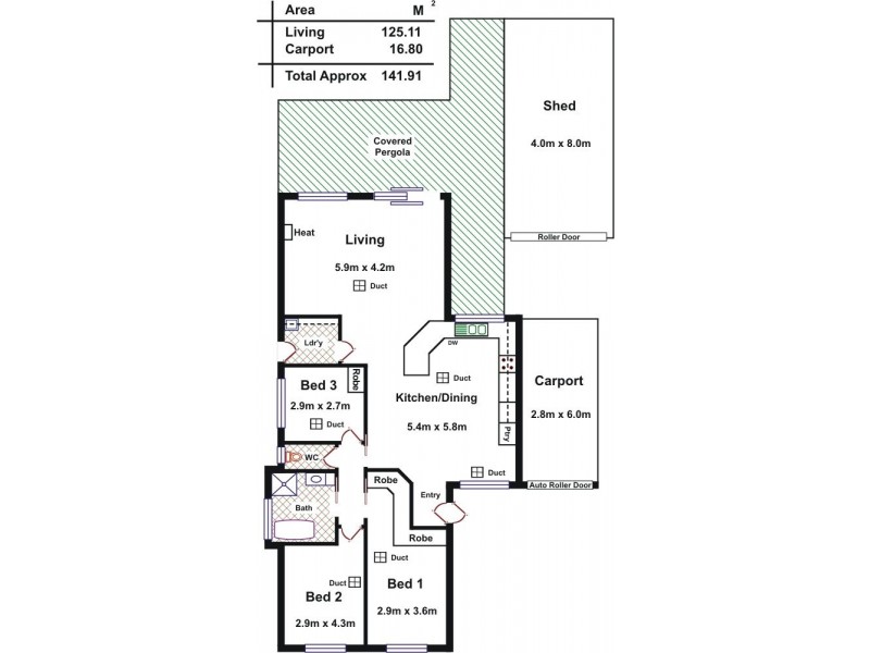 49 New Hampshire Drive, Parafield Gardens SA 5107 Floorplan