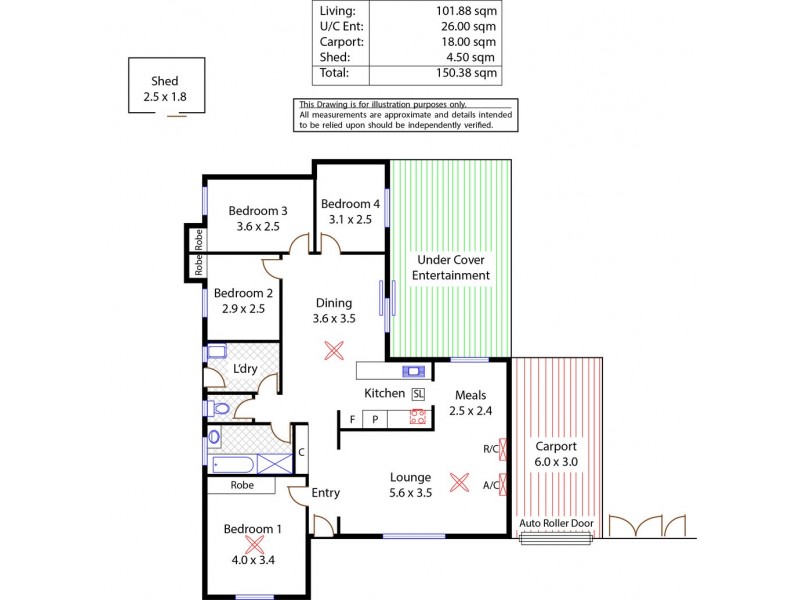 32 Taarnby Drive, Salisbury Downs SA 5108 Floorplan