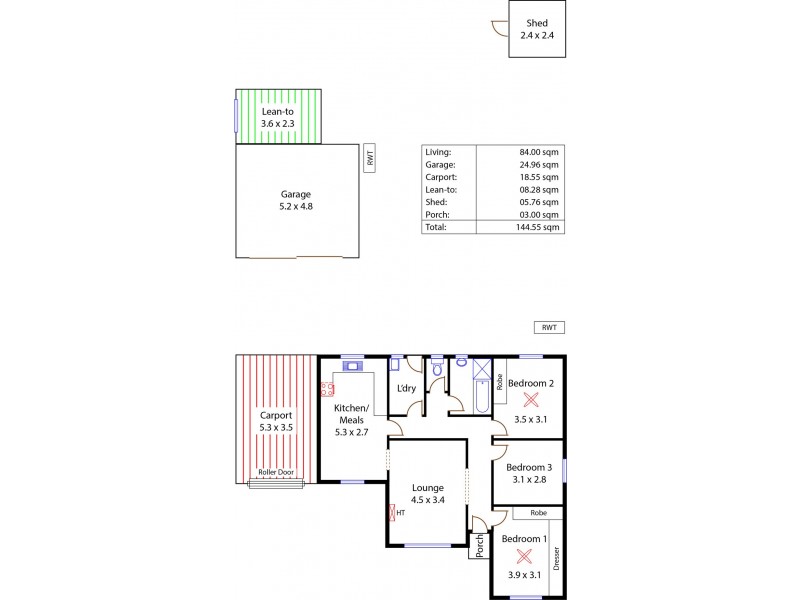 13 Edith Rd, Salisbury North SA 5108 Floorplan