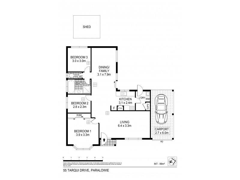 55 Tarqui Drive, Paralowie SA 5108 Floorplan