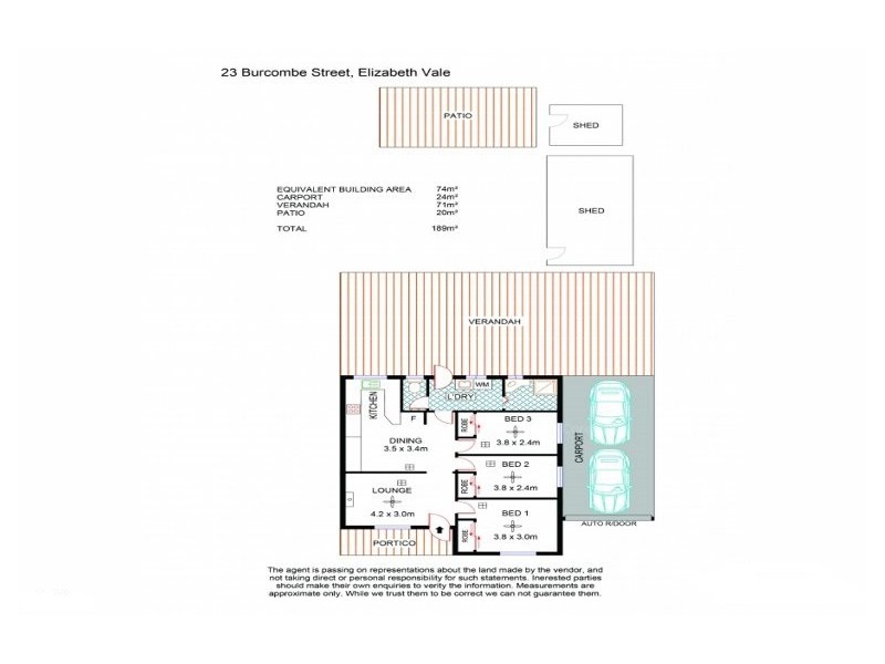 23 Burcombe Street, Elizabeth Vale SA 5112 Floorplan